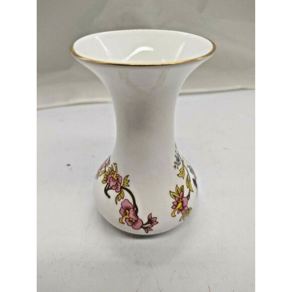 Aristocrat England Fine Bone China Hand Painted Bud Vase 4 1/4" - Picture 6 of 12